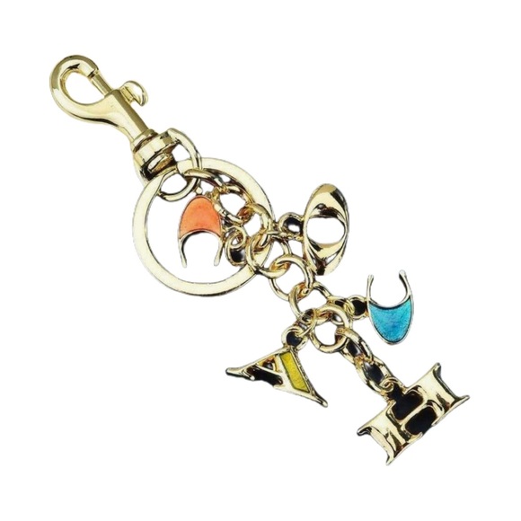 Multicolor Letters Keychain Charms Designer Style - Picture 1 of 1